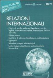 207/9 RELAZIONI INTERNAZIONALI