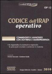 Codice dell'Irap operativo