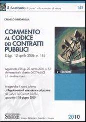 Commento al codice dei contratti pubblici