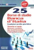 Venticinque borse di studio Banca d'Italia. Coaudiutori profilo giuridico. Teoria e quiz