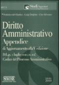 *ST7/1 DIRITTO AMMINISTRATIVO Appendice Aggiornamento alla V edizione D.Lgs.. 2 luglio 2010, n. 104 - Codice del Processo Amministrativo