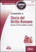 Compendio di storia del diritto romano. Nozioni di diritto pubblico romano