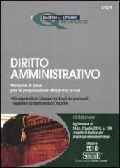 Diritto amministrativo. Manuale di base per la preparazione alla prova orale