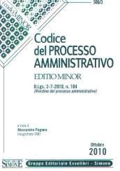 Codice del processo amministrativo. Ediz. minore