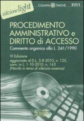 *217/1 PROCEDIMENTO AMMINISTRATIVO E DIRTTO DI ACCESSO