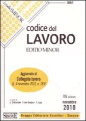 Codice del lavoro. Ediz. minore