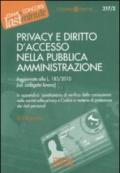 Privacy e diritto d'accesso nella pubblica amministrazione