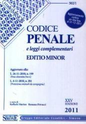 Codice penale e leggi complementari. Ediz. minore