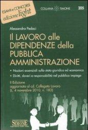 Il lavoro alle dipendenze della pubblica amministrazione