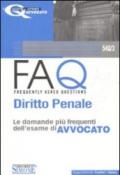 FAQ. Diritto penale. Le domande più frequenti dell'esame di avvocato