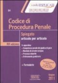 Codice di procedura penale spiegato articolo per articolo