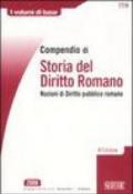 Compendio di storia del diritto romano. Nozioni di diritto pubblico romano