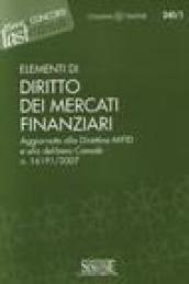 Elementi di diritto dei mercati finanziari