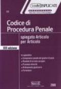 Codice di procedura penale spiegato articolo per articolo. 13 ed. 2008