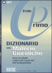 Il mio primo dizionario delle materie giuridiche