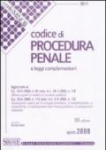 Codice di Procedura Penale e leggi complementari (Minor). 19 ed. 2008