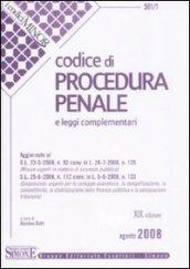 Codice di Procedura Penale e leggi complementari (Minor). 19 ed. 2008