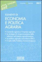 Elementi di economia e politica agraria