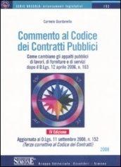 Commento al codice dei contratti pubblici