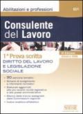 Consulente del lavoro. Prima prova scritta. Diritto del lavoro e legislazione sociale