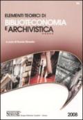 Elementi teorici di biblioteconomia e archivistica