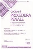 Codice di procedura penale e leggi complementari. Ediz. minore