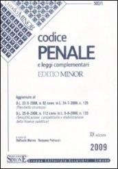 Codice penale e leggi complementari. Ediz. minore