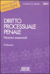 Diritto processuale penale. Nozioni essenziali