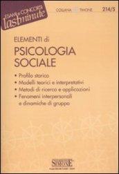 Elementi di psicologia sociale