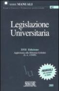 Legislazione universitaria