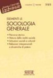 Elementi di sociologia generale