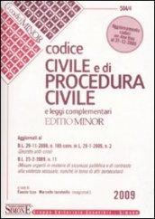 Codice civile e di procedura civile e leggi complementari. Ediz. minore