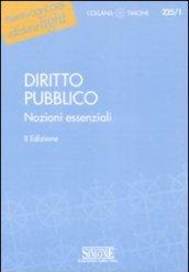 Diritto pubblico. Nozioni essenziali