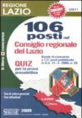 Regione Lazio. 106 posti nel Consiglio regionale del Lazio. Quiz per la prova preselettiva
