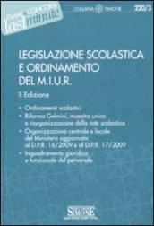 Legislazione scolastica e Ordinamento del M.I.U.R.: Ordinamenti scolastici - Riforma Gelmini, maestro unico e riorganizzazione della rete scolastica - ... e funzionale del personale (Il timone)