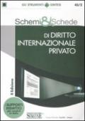 Schemi & schede di diritto internazionale privato