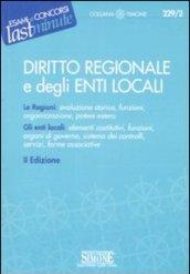 Diritto regionale e degli enti locali