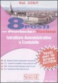 Provincia di Torino. 8 posti di istruttore amministrativo o contabile. Testi per le prove scritte