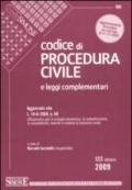 Codice di procedura civile e leggi complementari 2009. Aggiornato alla L. 18-6-2009, n. 69 (30 ed.)