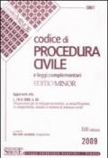 Codice di procedura civile e leggi complementari 2009. Aggiornato alla L. 18-6-2009, n. 69. Editio minor (18 ed.)