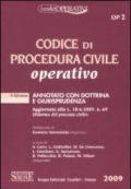 Codice di procedura civile operativo annotato con dottrina e giurisprudenza (5 ed.). Aggiornato alla L. 18-6-2009, n. 69 (Riforma del processo civile)