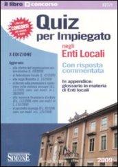 Quiz per impiegato negli enti locali