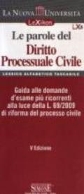 Le parole del diritto processuale civile