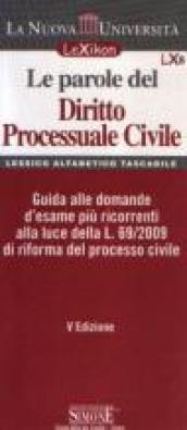 Le parole del diritto processuale civile