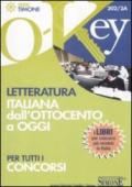 Letteratura italiana dall'Ottocento ad oggi