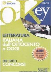 Letteratura italiana dall'Ottocento ad oggi