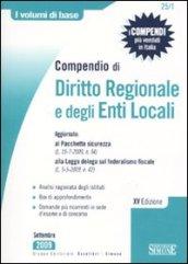 Compendio di diritto regionale e degli enti locali