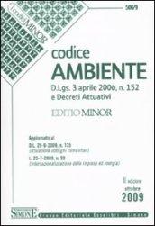 Codice ambiente. Ediz. minore