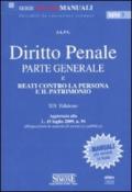 Diritto penale. Parte generale e reati contro la persona e il patrimonio