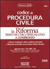 Compendio di diritto processuale civile-Codice di procedura civile (2 vol.)